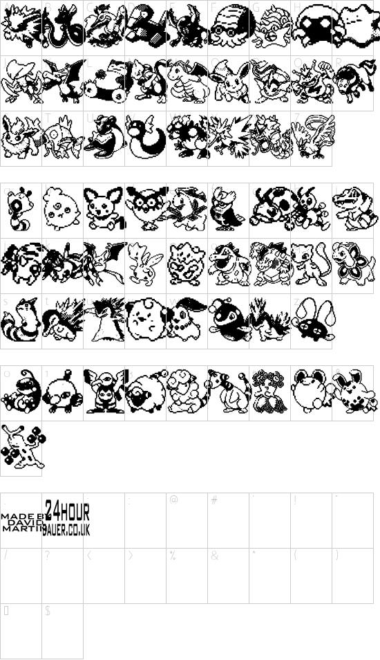 Schriftzeichen Karte