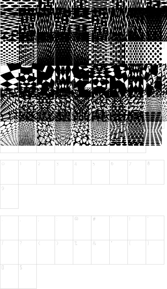 Schriftzeichen Karte
