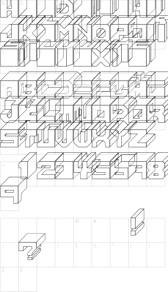 Schriftzeichen Karte