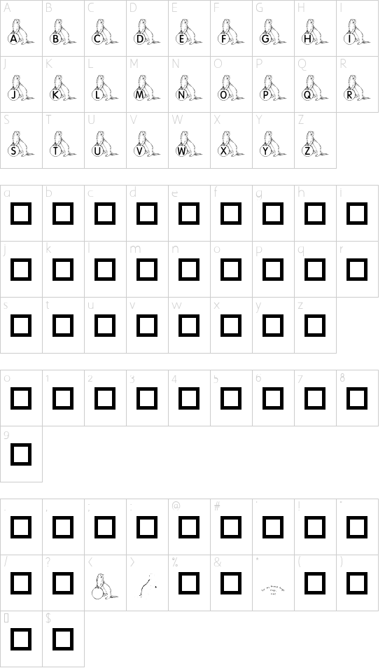 Schriftzeichen Karte