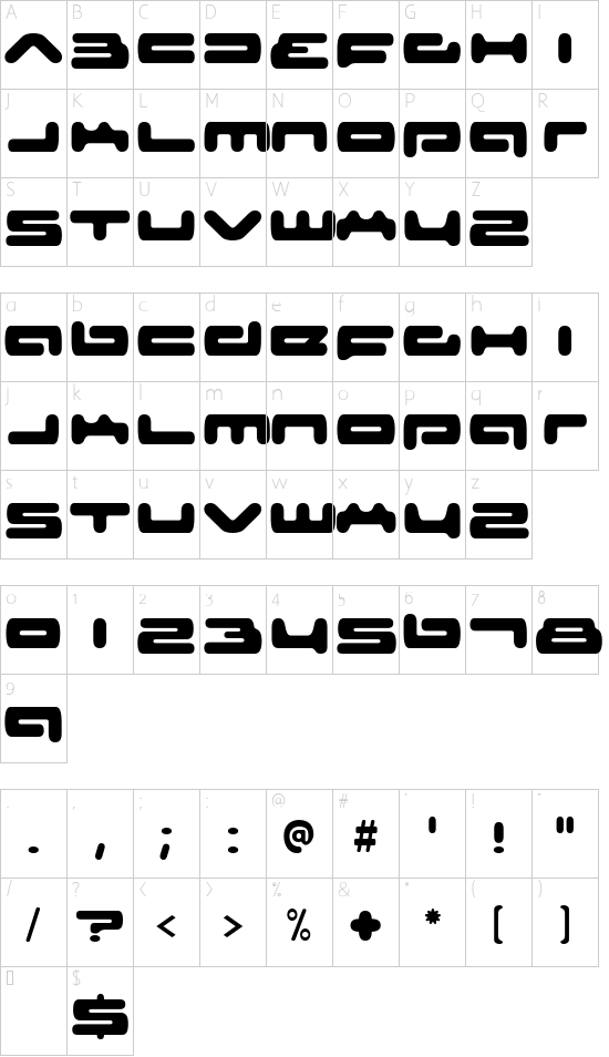 Schriftzeichen Karte