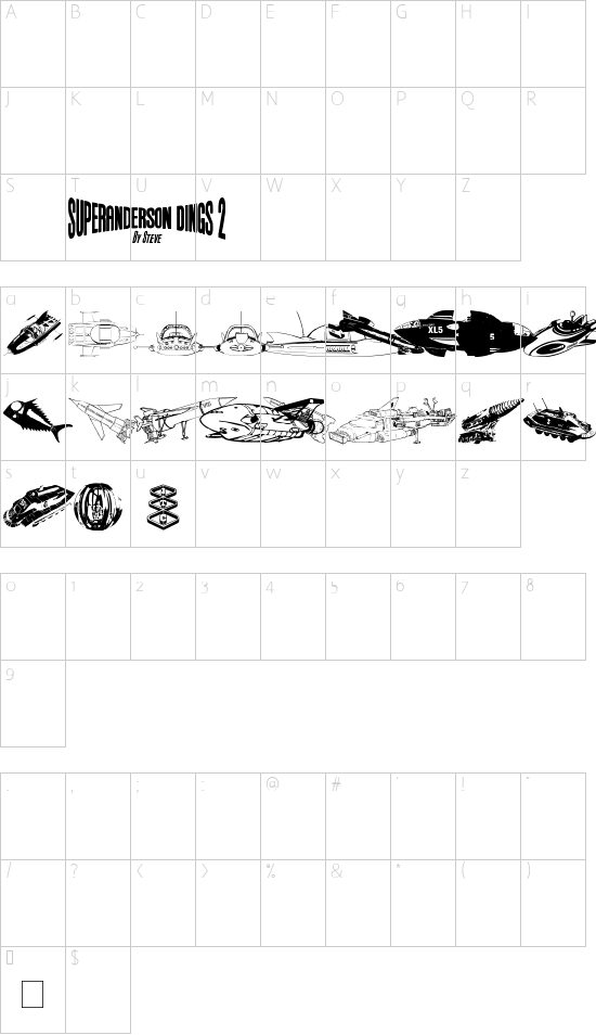 Schriftzeichen Karte