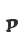 p