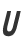 U