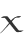 X