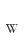w