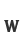 w
